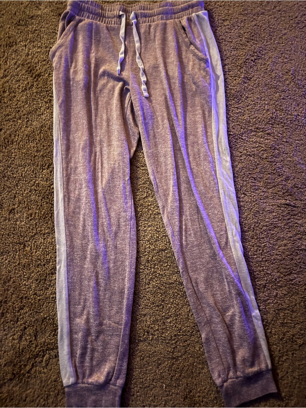 Purple joggers